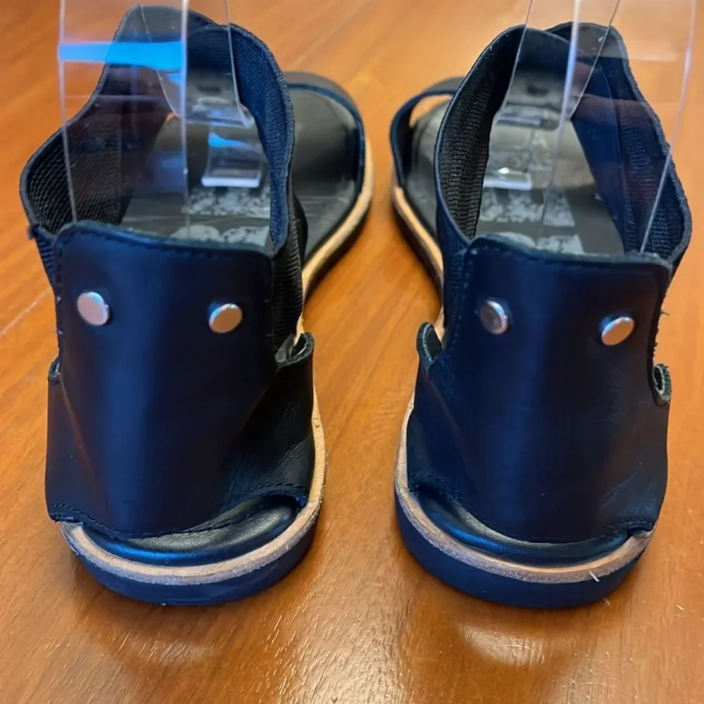 Sorel Ella cross strap sandal leather / elastic strap side 8.5 - Picture 5 of 7